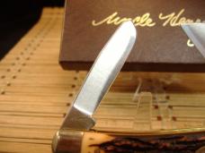 SCHRADE UNCLE HENRY 885-UH KNIG RANCH LARGE TRIPLE BLADE U.S.A. MADE MINT NOS STOCKMAN POCKET KNIFE