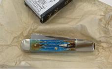 #25210 2024 BURNT CARIBBEAN BLUE BN SEA DRAGON RAZOR KNIFE 62005RAZ MINT