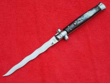 New Renzo Beltrame 13"  Italian Stiletto Brazilian-Horn Handles- SS Kriss Blade