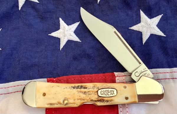 1997 Case xx Copperlock (Mdl# 51549 SS) w/ Great Stag Handles -NOS 1997 Case xx Copperlock (Mdl# 51549 SS) w/ Great Stag Handles -NOS