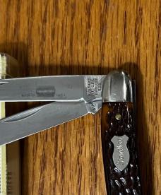 VINTAGE 1973 - 1979 SCHRADE NY USA STAINLESS 825 & 825RB VIEW TUBE BOX