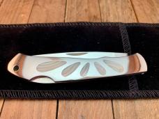 Moki Scalloped Pearl Inlayed Lock Back Seki Japan 