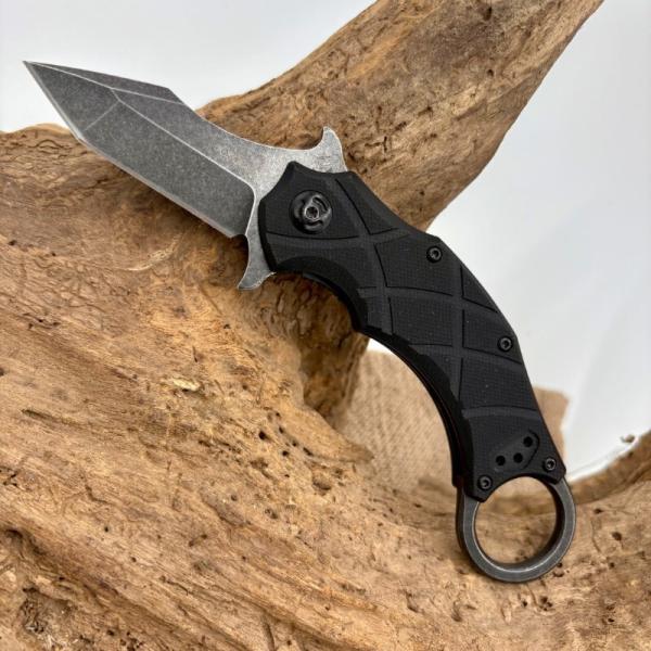 Fox Edge The Claw Emerson Wave LinerLock Karambit Knife Black G10 Handle FE-014B Fox Edge The Claw Emerson Wave LinerLock Karambit Knife Black G10 Handle FE-014B