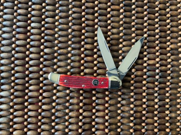 Zwilling JA Henckels 2-Blade Copperhead w/Jigged Red Bone Scales Germany