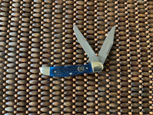 ZWILLING JA HENCKELS SOLINGEN GERMANY BLUE PICKED BONE HANDLE COPPERHEAD KNIFE 2 BLADE
