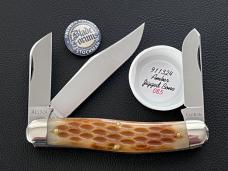 Great Eastern Cutlery 911324 Blade Forums Stockman Amber Jigged Bone 