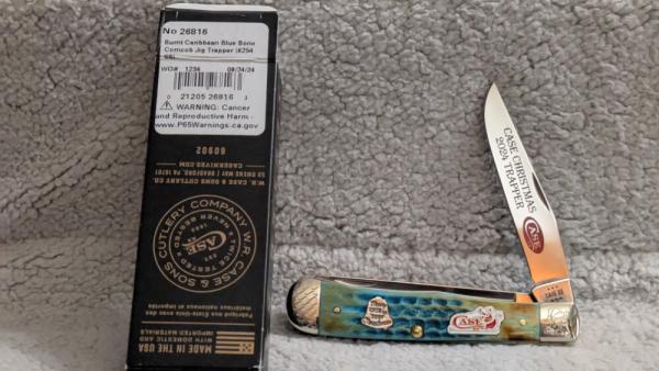 Case XX Trapper - Christmas Sea Dragon Engraved Bolsters - SFO Case XX Trapper - Christmas Sea Dragon Engraved Bolsters - SFO