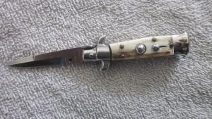4 1/2" mini Italian stag Stiletto bayo blade
