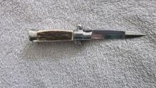 4 1/2" mini Italian stag Stiletto bayo blade