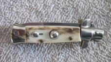 4 1/2" mini Italian stag Stiletto bayo blade