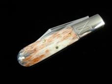 Great Eastern Cutlery GEC Northfield Smooth Dyed Camel Bone Yankee Barlow Knife NIT USA 771225