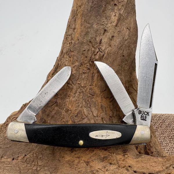 BUCK 303 CADET TRADITIONAL FOLDING 3 BLADE STOCKMAN POCKET KNIFE 1967-72 (114)