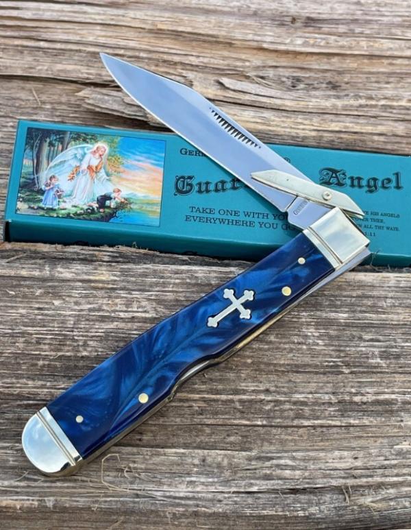 GERMAN CREEK GUARDIAN ANGEL BLUE PEARL ACRYLIC SWING GURAD GERMAN CREEK GUARDIAN ANGEL BLUE PEARL ACRYLIC SWING GURAD