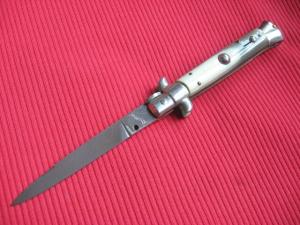 Vintage TRANSITIONAL 1960's Italian STILETTO Switchblade Knife - Great Old Horn!