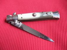 Vintage TRANSITIONAL 1960's Italian STILETTO Switchblade Knife - Great Old Horn!