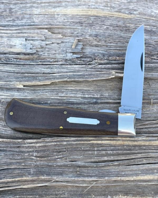 GEC TIDIOUTE ** 735115L OD GREEN LINEN MICARTA LINERLOCK SCOUT GEC TIDIOUTE ** 735115L OD GREEN LINEN MICARTA LINERLOCK SCOUT