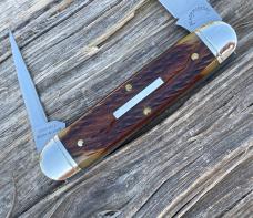 GEC ** BLADE FORUMS 352216 BURNT ORANGE WORM GROOVE BONE HARNESS JACK
