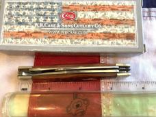 Case xx 1997 Gunstock Stockman Knife Mdl# 63032 CV w/ Nice Brown Bone Handles -NOS