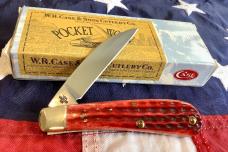 2012 Case xx Sway Back Gent (MDL# T.B.61117 SS) Sweet Pocket Worn "Ole Red" Bone Handles -NOS & M/NM