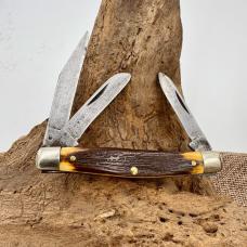 Vintage Schrade Walden 832, 3 blade stockman traditional folding knife (158)