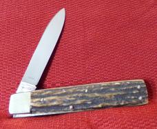 FREE SHIPPING VINTAGE JA HENCKELS OLD STYLE LOCKBACK  GENUINE STAG CHECK OR MONEY ORDER