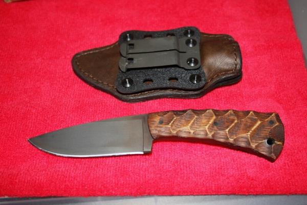 Winkler Knife Forest Edge limited edition blade with a wooden handle 2023 Blade Show Serialized