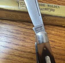VINTAGE '74-'04 SCHRADE USA 8OT OLD TIMER POCKET KNIFE & VIEW TUBE BOX