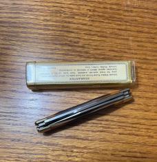 VINTAGE '74-'04 SCHRADE USA 8OT OLD TIMER POCKET KNIFE & VIEW TUBE BOX