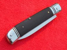 8"  Leverlock Automatic switchblade knife Ebonywood Handles Spear Point Blade