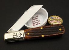 Great Eastern Cutlery #15 TC Barlow Rustic Brown Sawcut Richlite GEC 153124