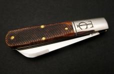 Great Eastern Cutlery #15 TC Barlow Rustic Brown Sawcut Richlite GEC 153124