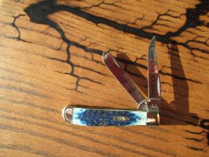 Case XX Teal Bone Mini Trapper