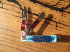 Case XX Teal Bone Mini Trapper