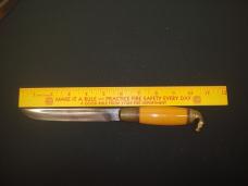 Vintage Puukko Knife Horse Head Pommel Made In Finland Bakelite And Brass Handle