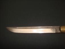 Vintage Puukko Knife Horse Head Pommel Made In Finland Bakelite And Brass Handle