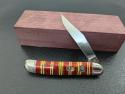 Hammer Brand Candy Striped Automatic Folding Pocketknife.