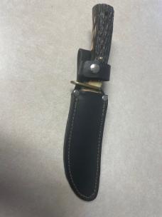 Rare vintage USA Schrade Wildcat 172S-UH hunting knife and sheath