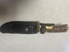 Vintage Schrade 172UH USA made with original leather sheath