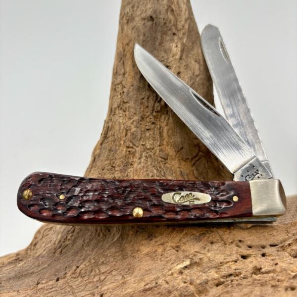 CASE XX ROSEWOOD TRAPPER 2 BLADE 7254 SS TRADITIONAL FOLDING POCKET KNIFE (137)