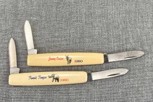 WR Case & Sons – 1980 Presidential 2 Knife Set pattern 278 – Reagan Carter cream handles – (set B)
