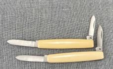 WR Case & Sons – 1980 Presidential 2 Knife Set pattern 278 – Reagan Carter cream handles – (set B)