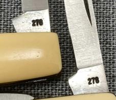 WR Case & Sons – 1980 Presidential 2 Knife Set pattern 278 – Reagan Carter cream handles – (set B)