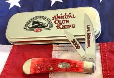 2009 Case xx Sway Back Jack (MDL# T.B.62117 SS) Sweet Cherry Red Bone Handles -NOS & M/NM