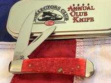 2009 Case xx Sway Back Jack (MDL# T.B.62117 SS) Sweet Cherry Red Bone Handles -NOS & M/NM