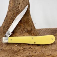 Case XX Slimline Trapper 31048 CV Smooth Yellow Synthetic Folding Knife USA(224)