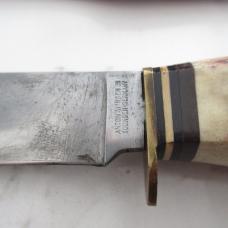 Vintage Anton Wingen JR Othello Solingen Germany 9” Hunting Knife Stag Handle