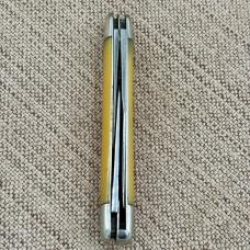 Ka-Bar Union Cutlery Olean. N.Y. Stockman Yellow Handle 3-blade Stockman (228)