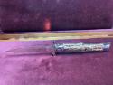 Vintage Hellraiser Spanish Stiletto;  Swing Guard automatic knife;  stag-like scales