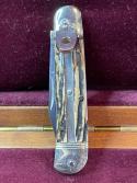 Vintage Hubertus #08 Lilliputs lever automatic knife with stag scales