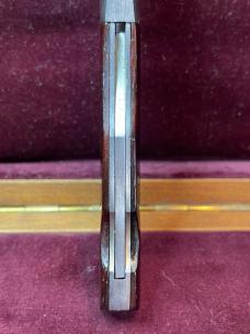Vintage Benchmark Rolox Viper Sliding Belly Lock knife; wood scales